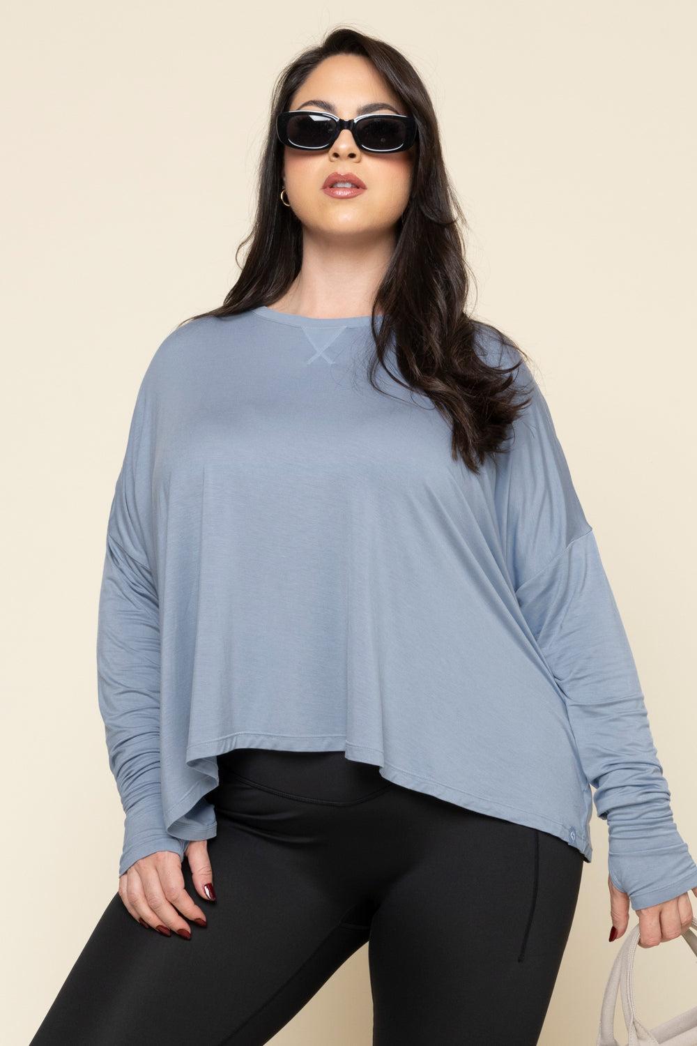 The Perfect Long Sleeve Top - Dusty Mauve Product Image