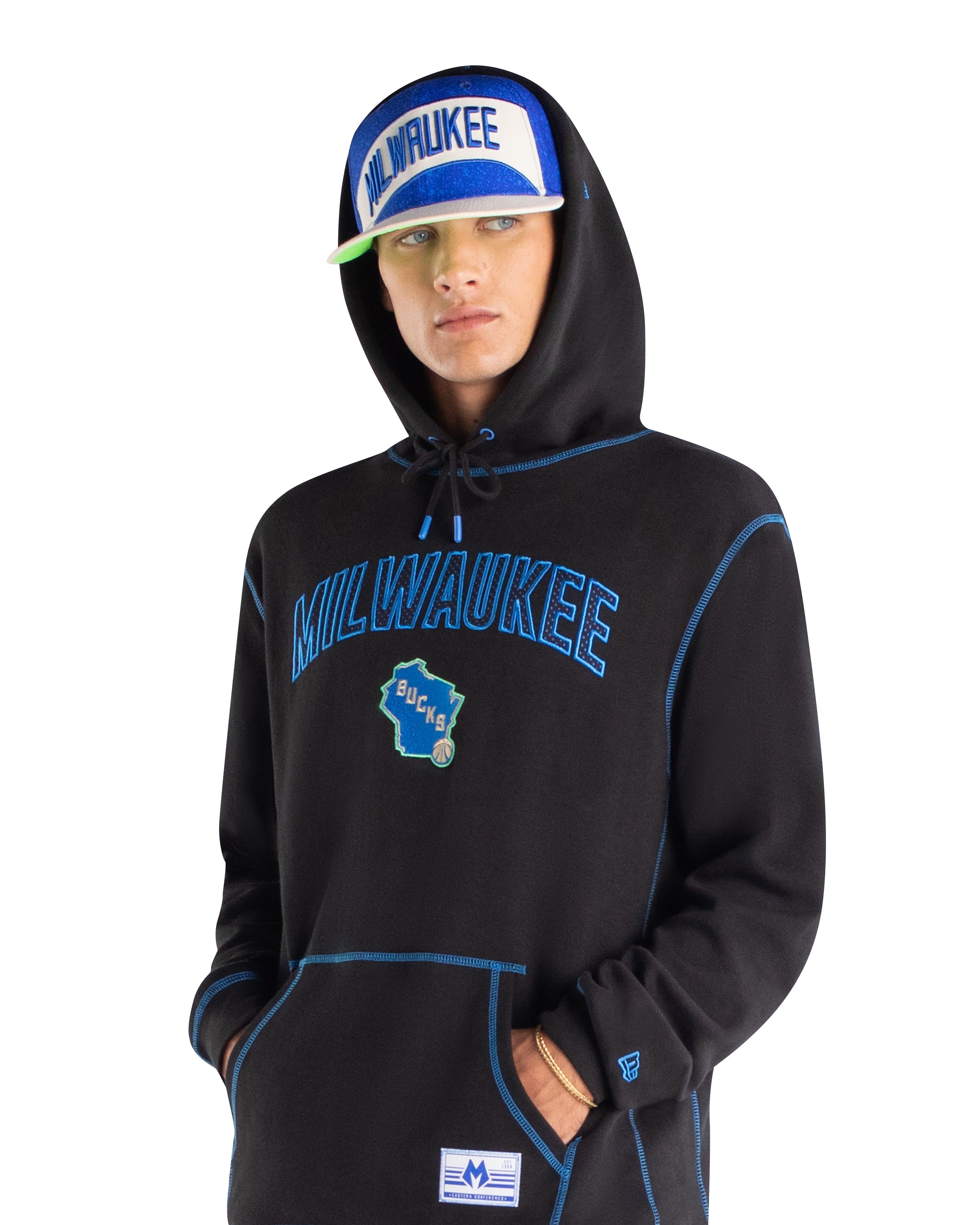 Brooklyn Nets 2023 City Edition Black Hoodie Male Product Image