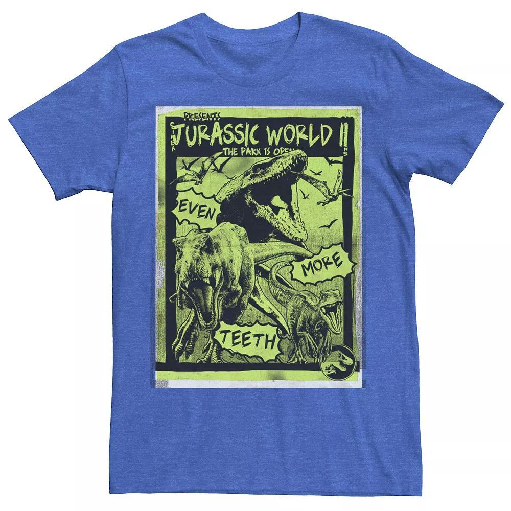 Men's Jurassic World Park Poster Tee, Size: XXL, Red Grey Product Image