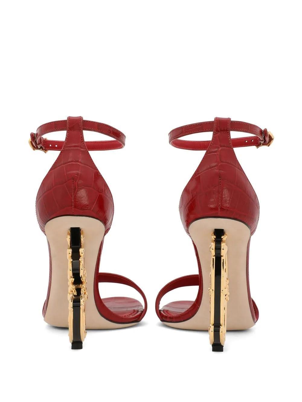 Baroque DG 105mm leather sandals Product Image