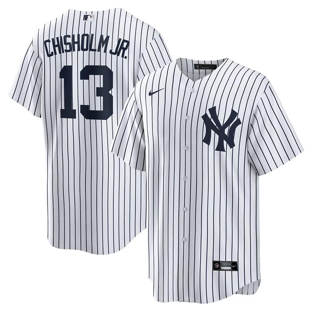 Men's Nike Jazz Chisholm Jr. White New York Yankees Home Replica Player Jersey, Size: XL Product Image