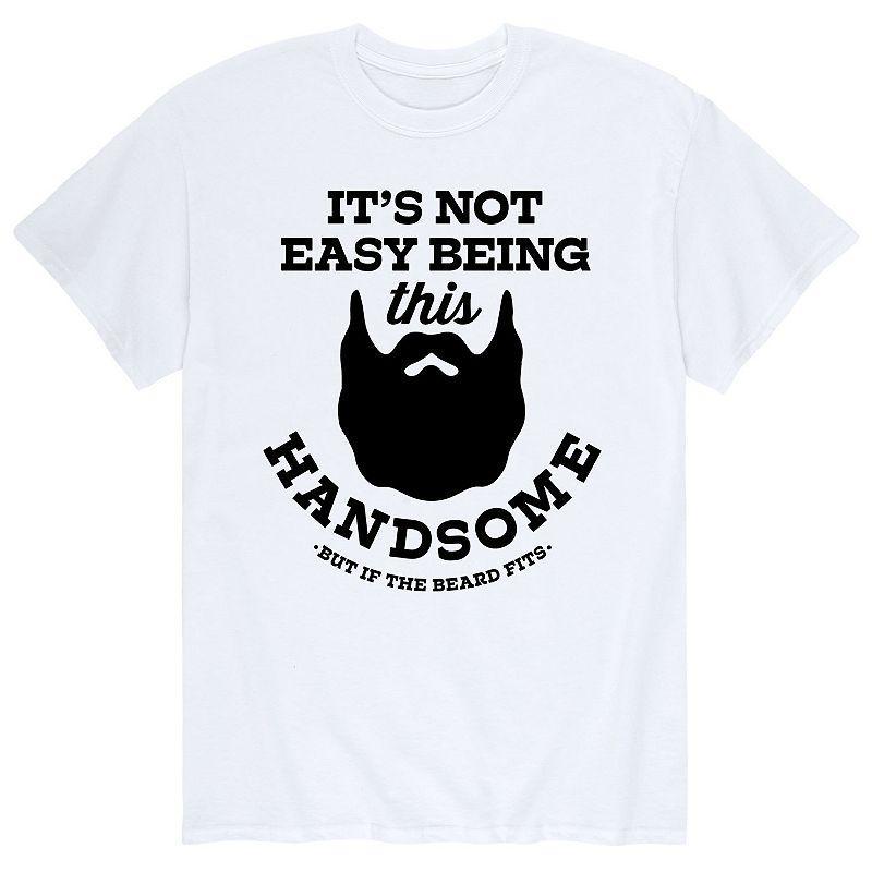 Mens Not Easy Being Handsome Beard Tee Product Image