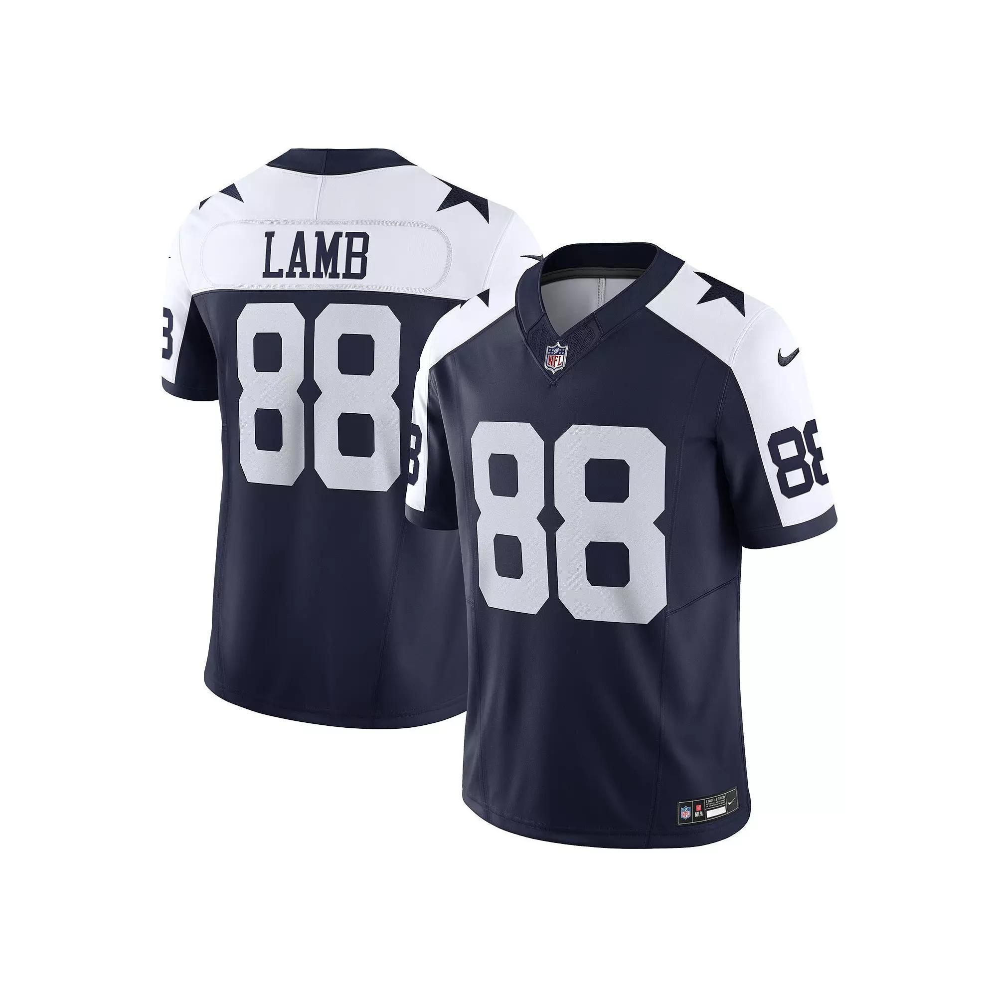 Men's Nike CeeDee Lamb Navy Dallas Cowboys Vapor F.U.S.E. Limited Jersey, Size: Medium, Blue Product Image