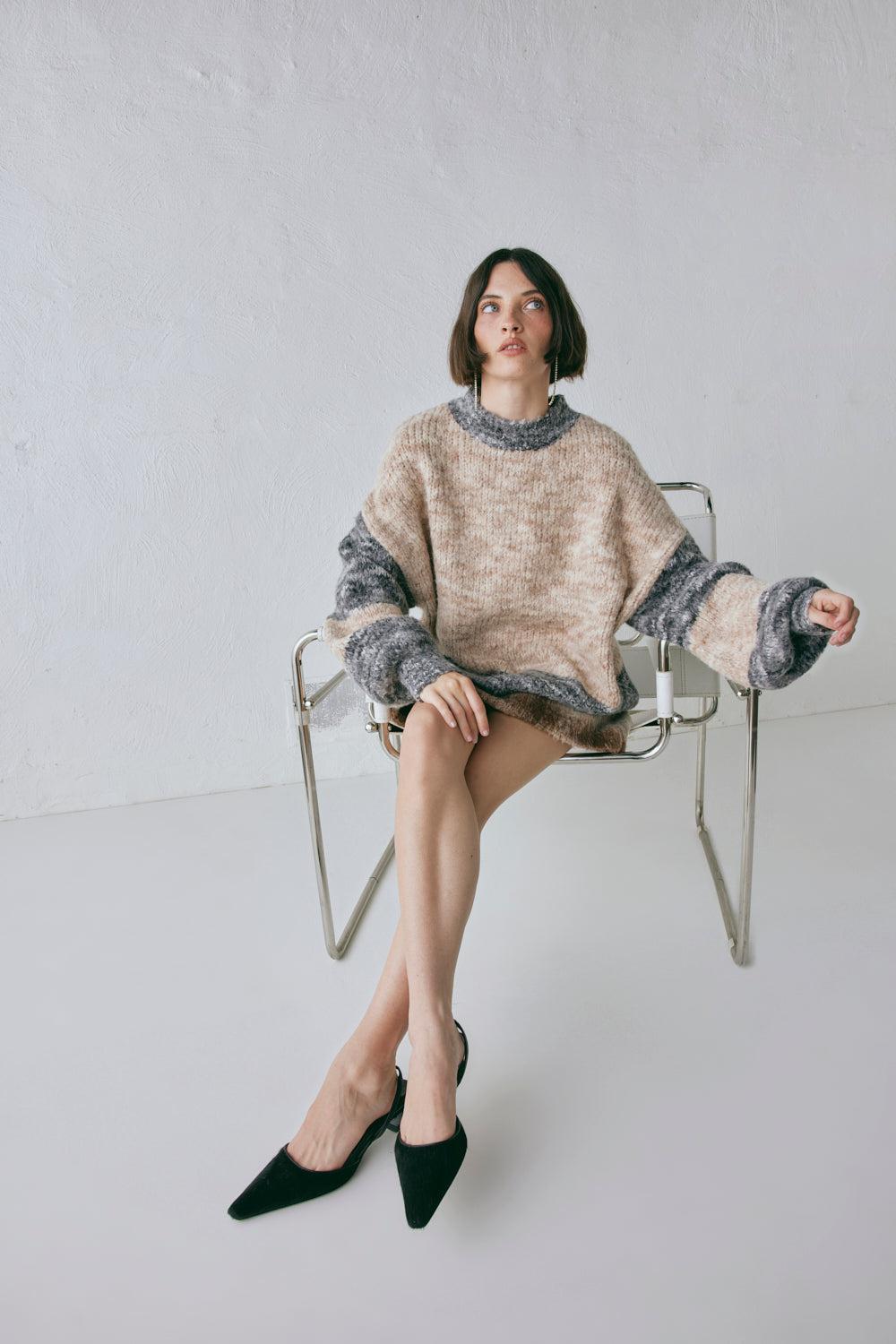 Alys Knit Jumper Marle Product Image
