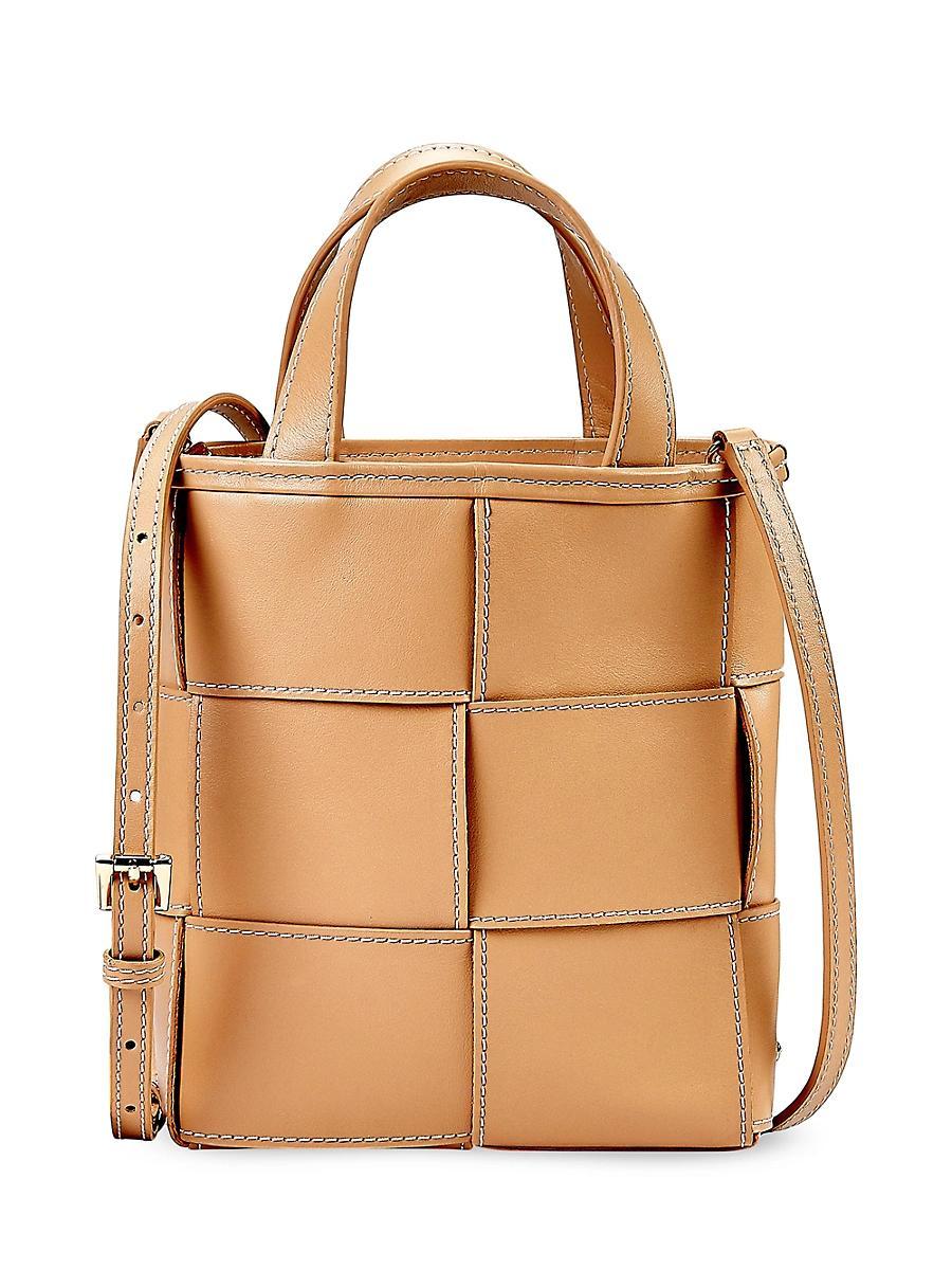 Chloe Mini Woven Shopper Top-Handle Bag Product Image