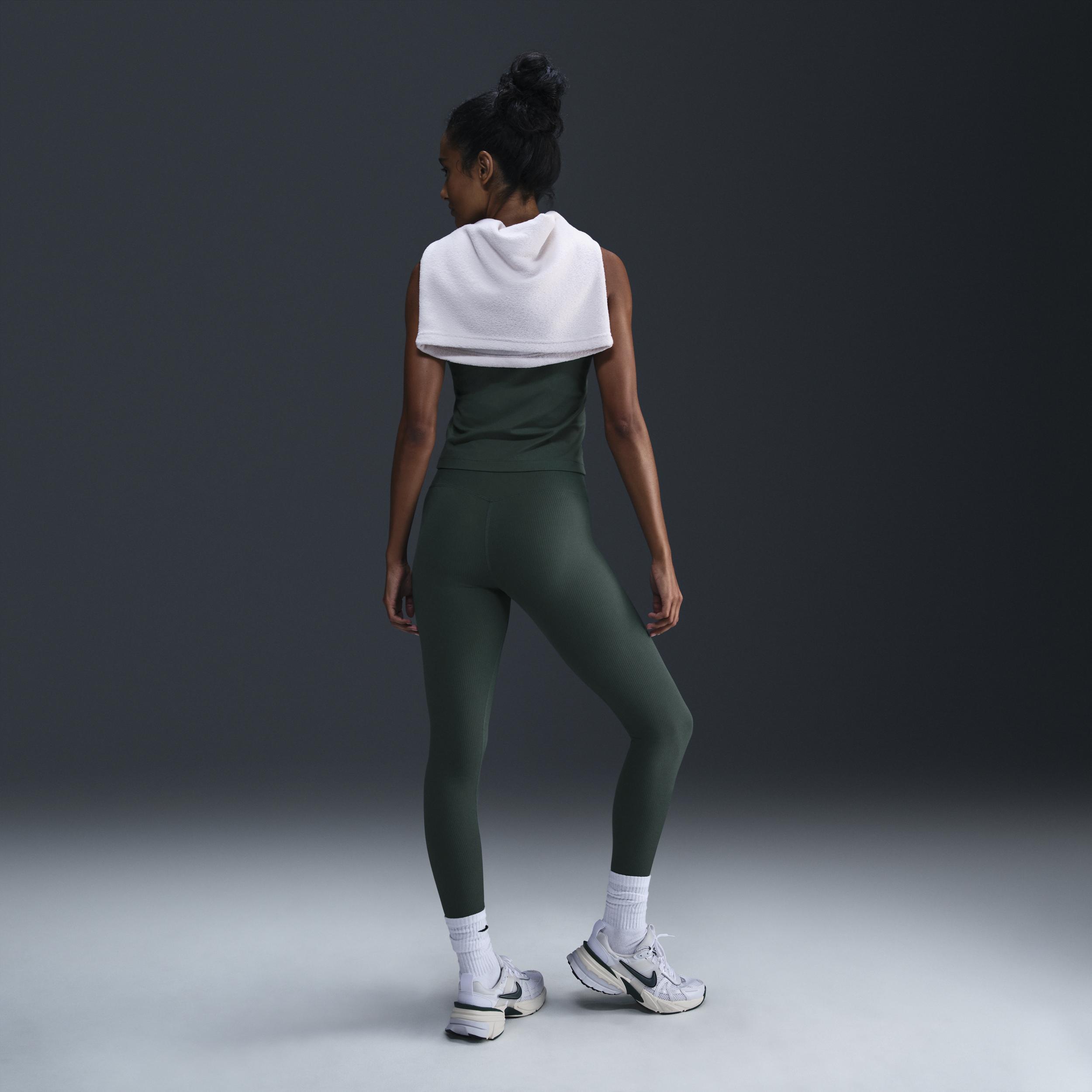 Nike Women's Zenvy Rib Gentle-Support High-Waisted 7/8 Leggings Product Image