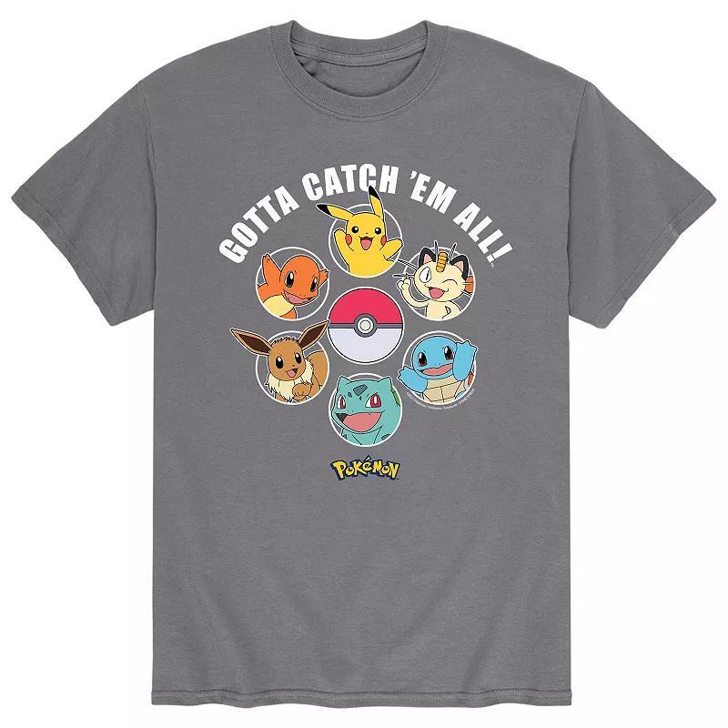 Mens Pokmon Gotta Catch Em All Tee Grey Product Image
