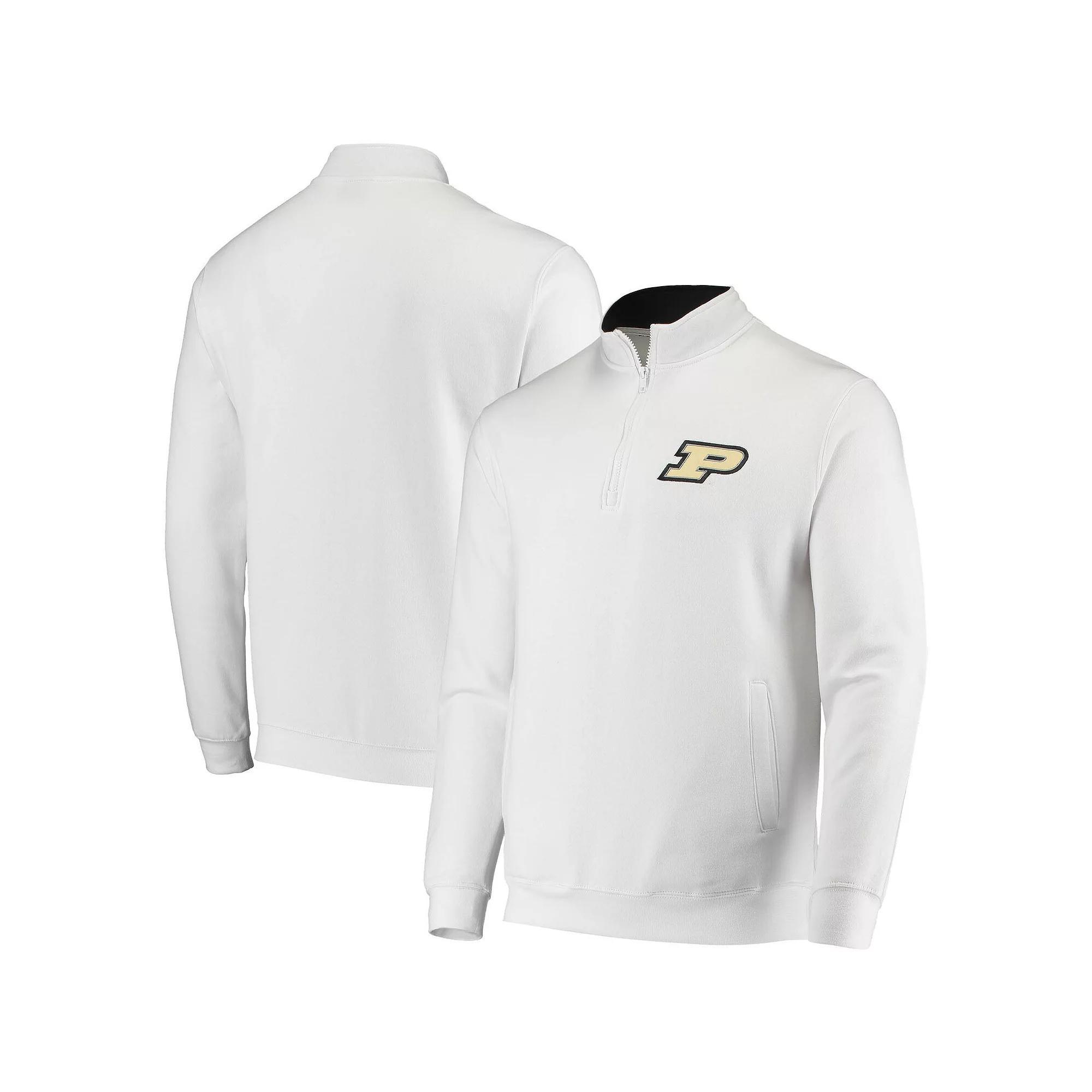 Men's Colosseum White Purdue Boilermakers Tortugas Logo Quarter-Zip Jacket, Size: XL Product Image