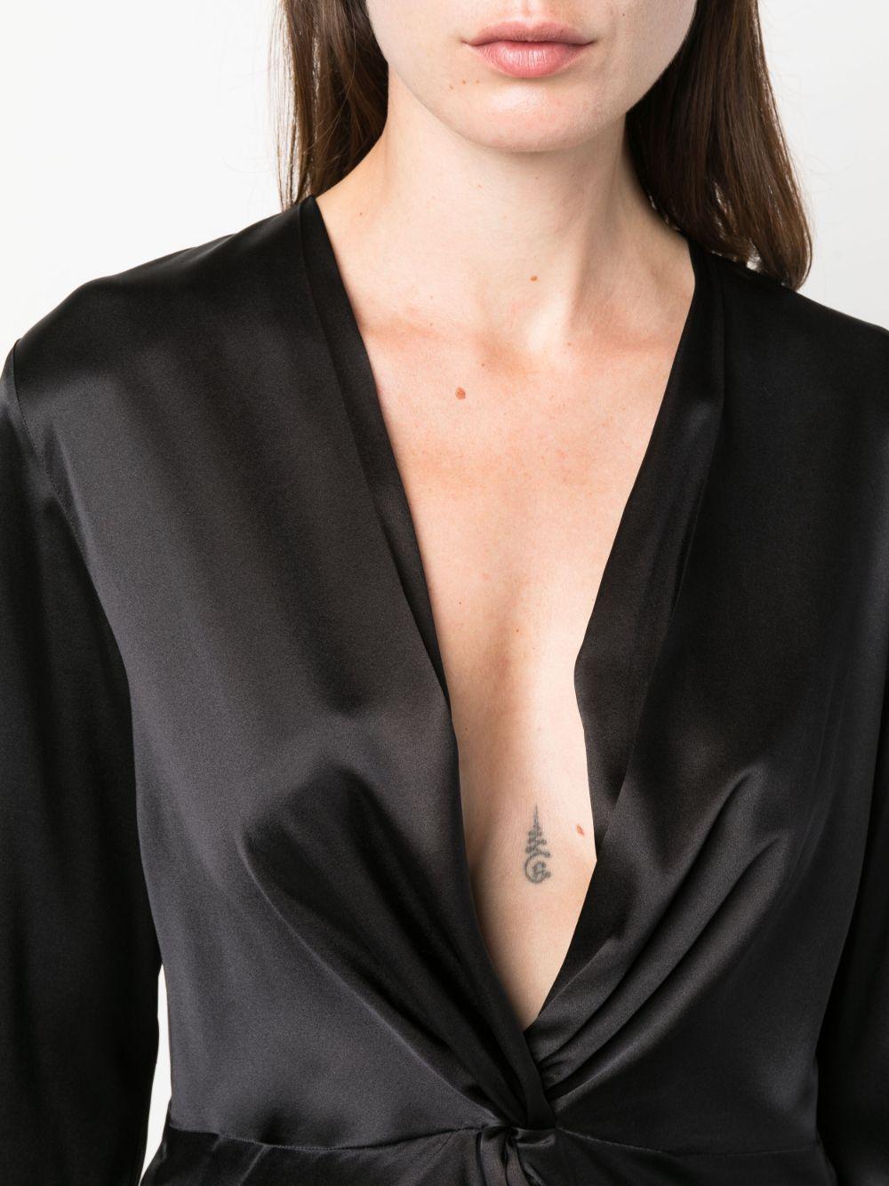 knot-detail silk blouse Product Image