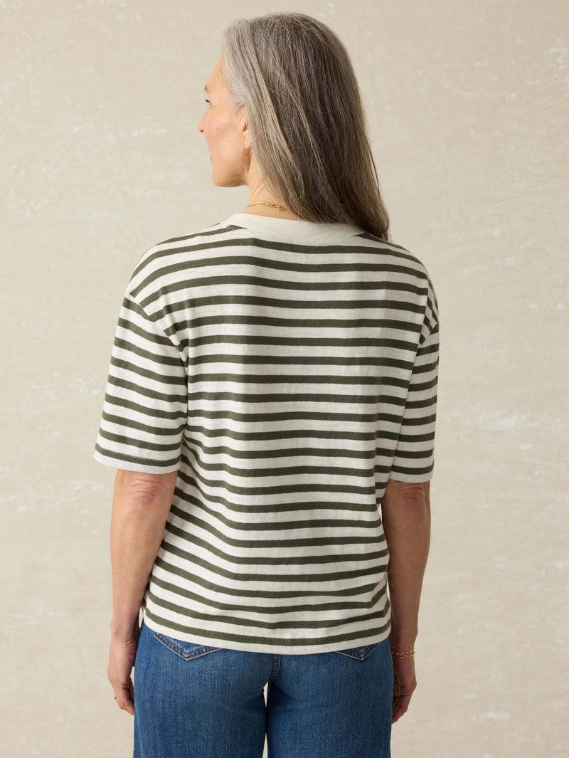 Sunwashed Slub Vintage Tee - Brookline Stripe Product Image