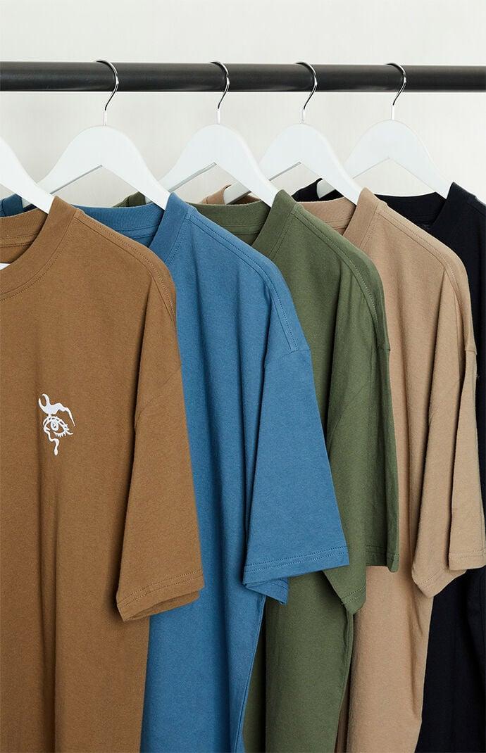 Men's 5 Pack Embroidered T-Shirts - Product Image