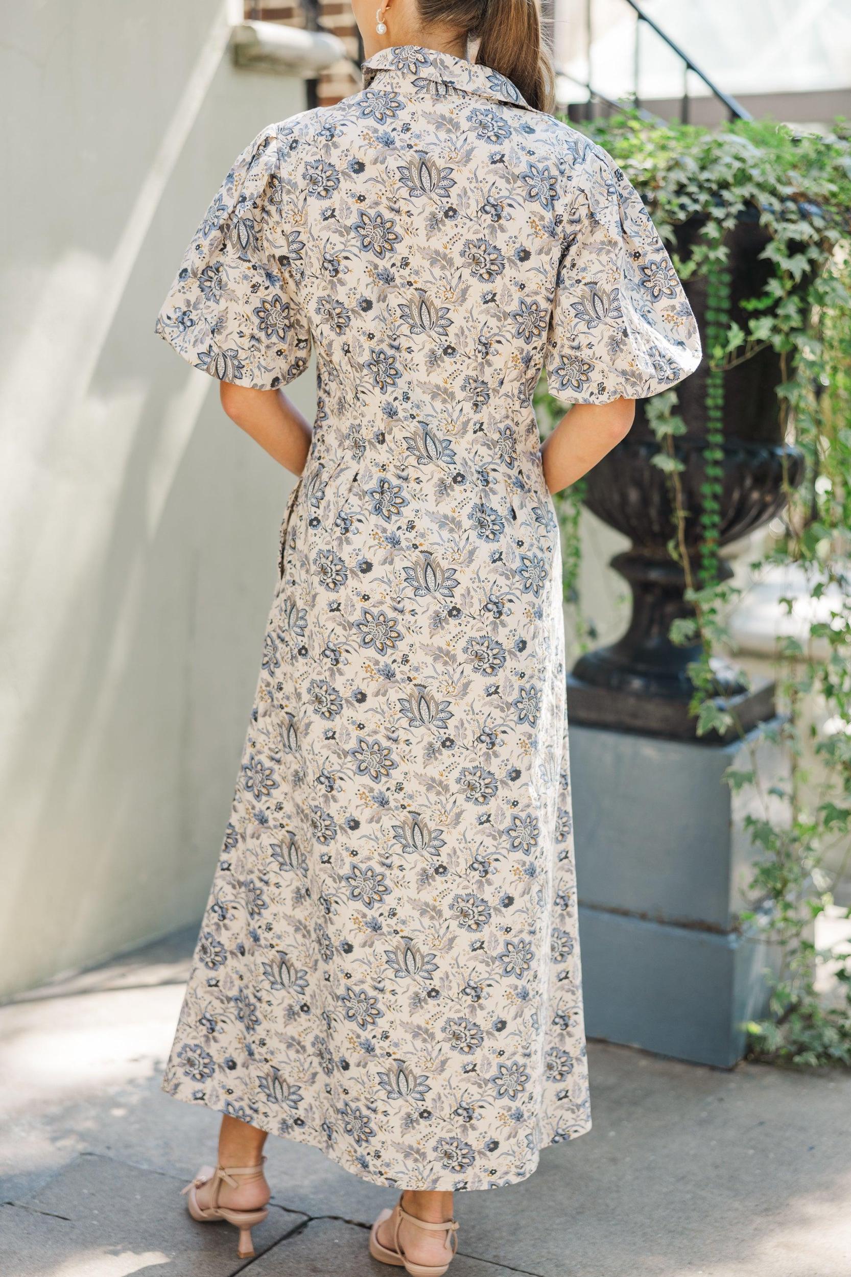 Quality Time Cream Paisley Midi Dress Female Product Image