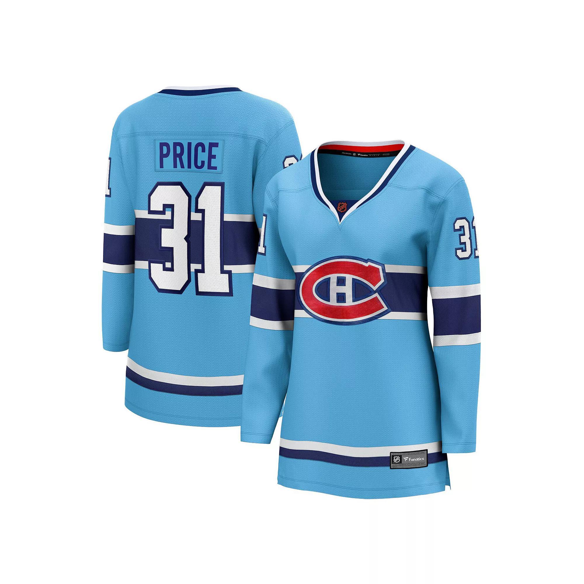 Women's Fanatics Branded Carey Price Light Blue Montreal Canadiens Special Edition 2.0 Breakaway Player Jersey, Size: Medium, Cnd Light Product Image