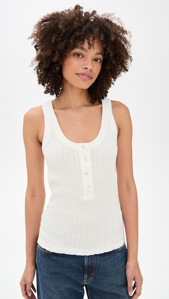 Closed Half Placket Tank Top | Shopbop Product Image