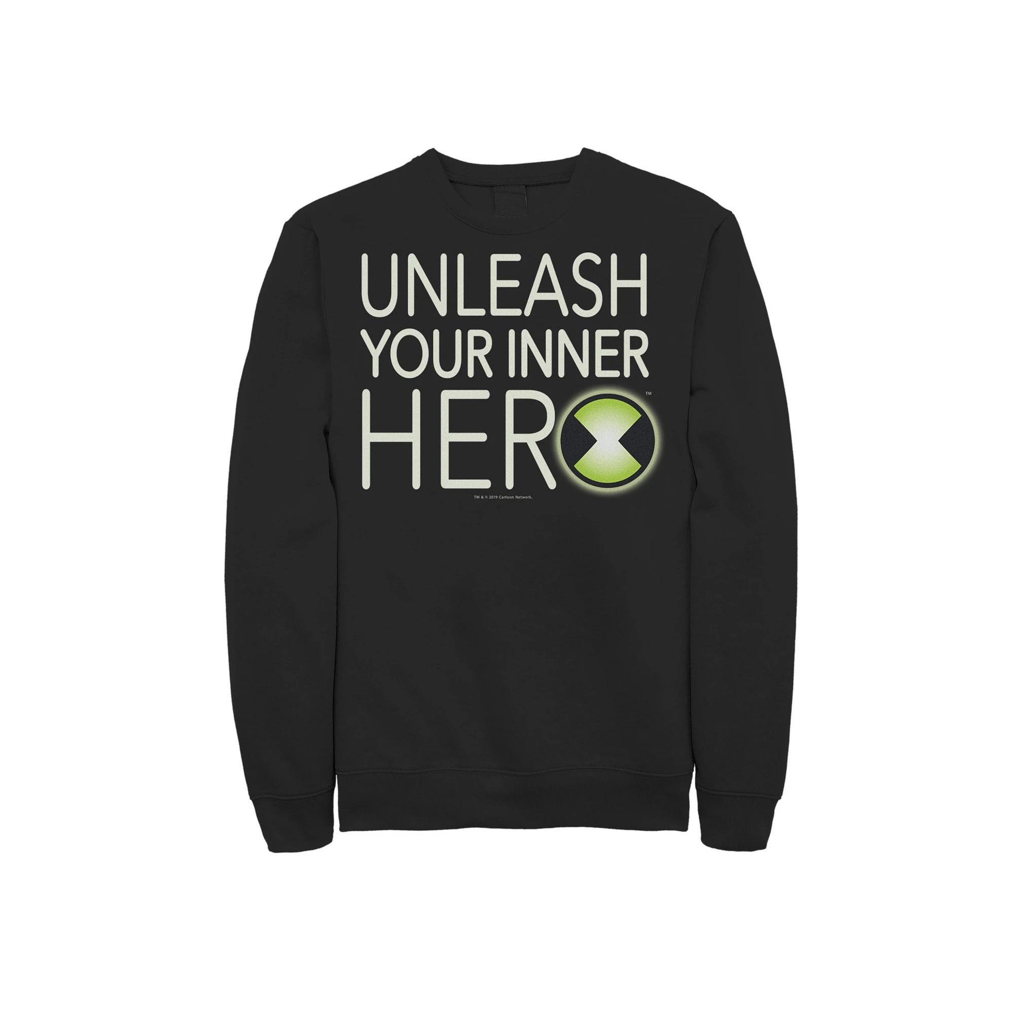 Men's Ben 10 Unleash Your Inner Hero Sweatshirt, Size: Medium, Black Product Image