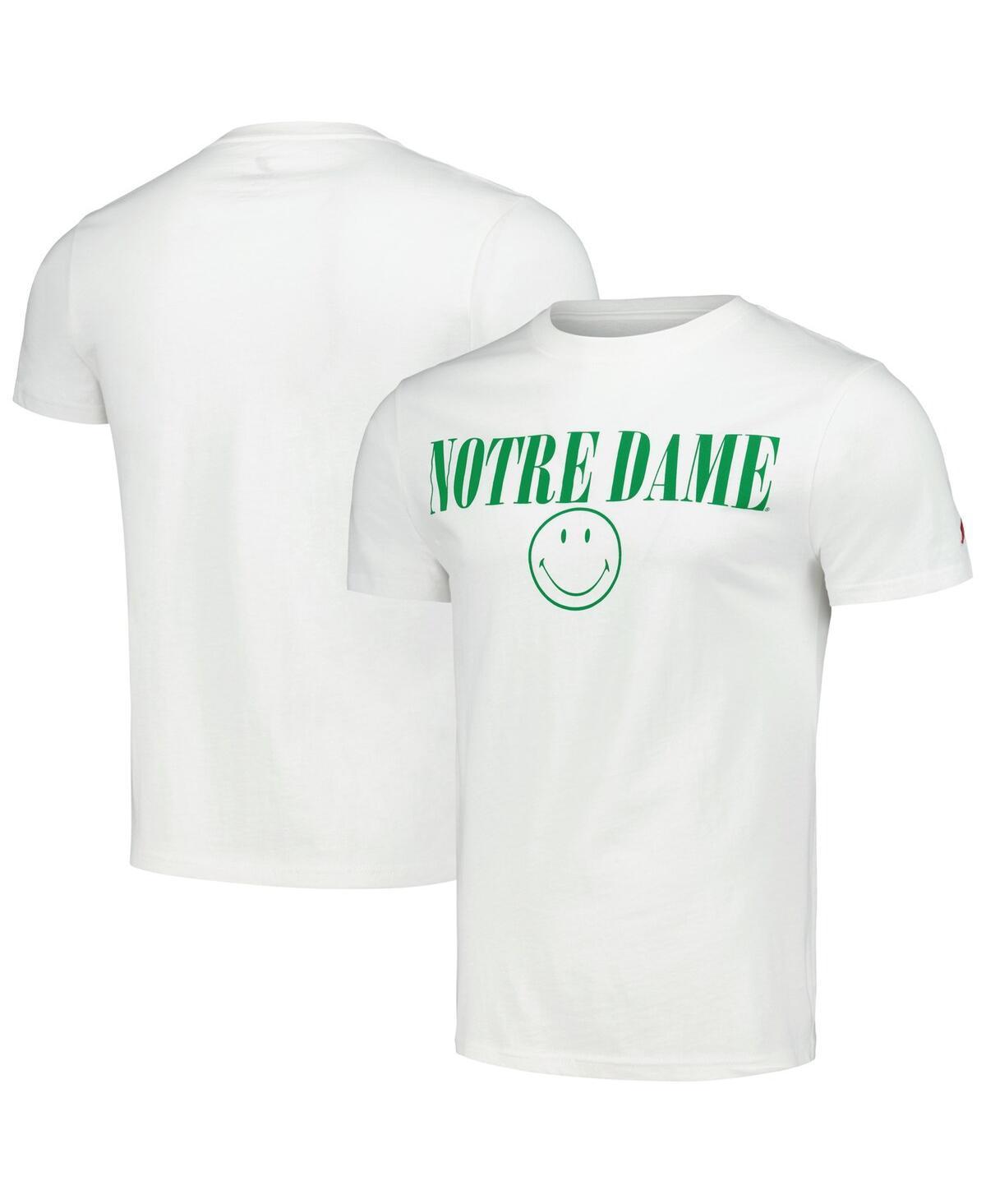 Men's League Collegiate Wear White Notre Dame Fighting Irish Smiley All American T-Shirt, Size: Large Product Image