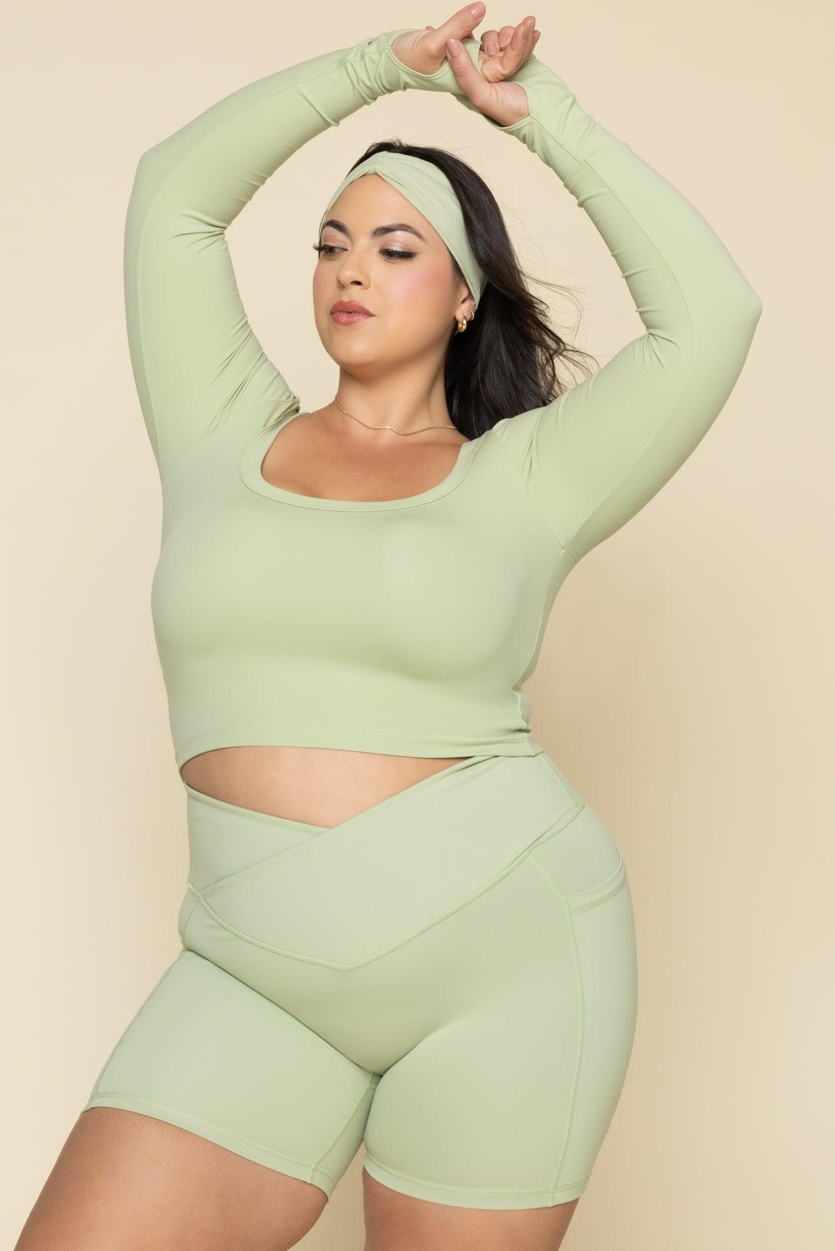 Your Favorite Long Sleeve Reversible Top - Pistachio Product Image