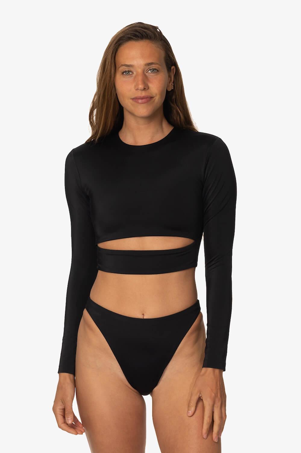 Haliewa Bikini Bottom - Black Female Product Image
