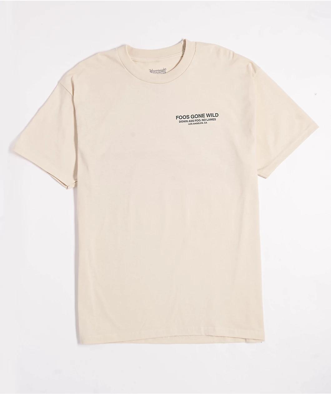 Foos Gone Wild Keep Ya Socks Up Natural T-Shirt Product Image