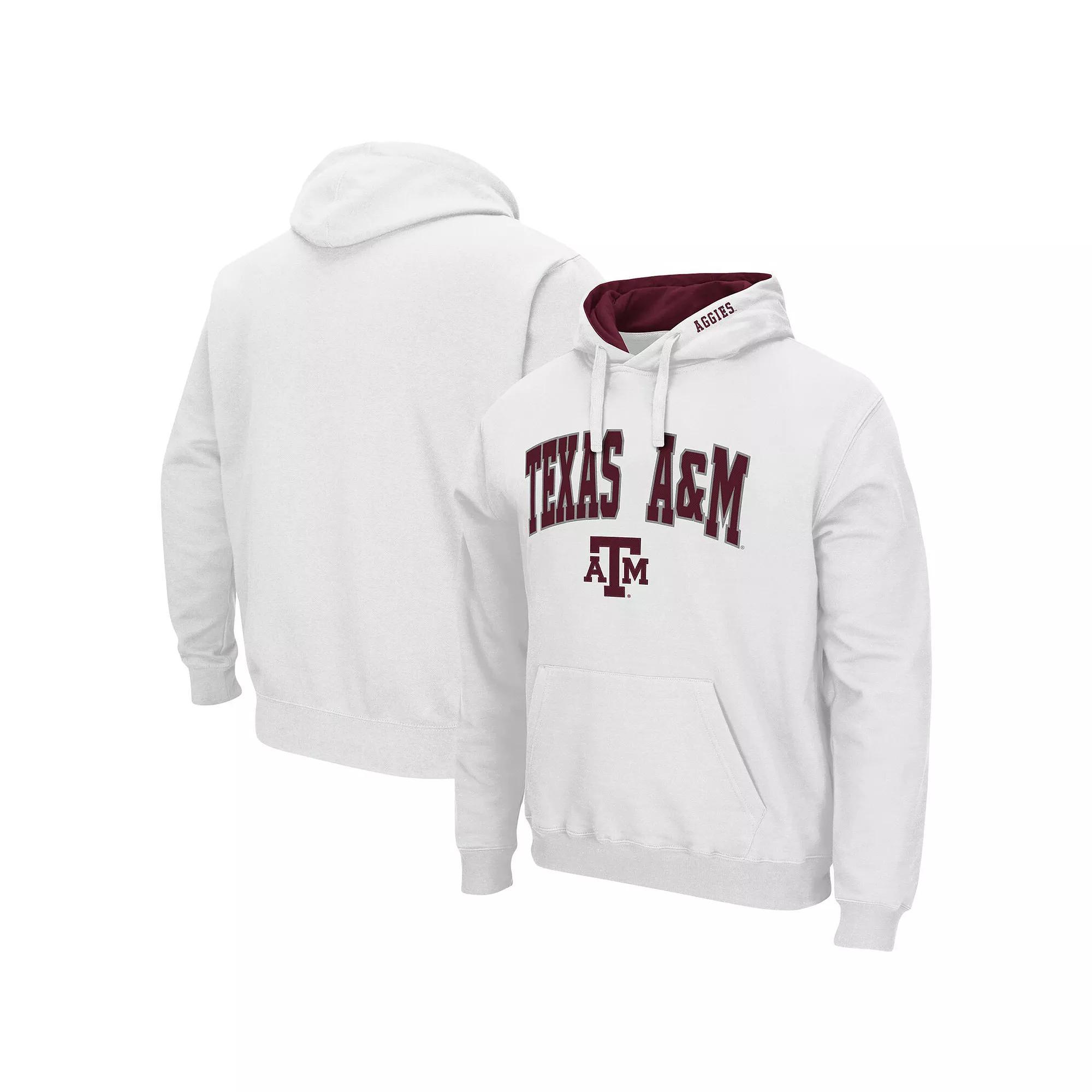 Mens Colosseum Texas A&M Aggies Arch & Logo 3.0 Pullover Hoodie Product Image