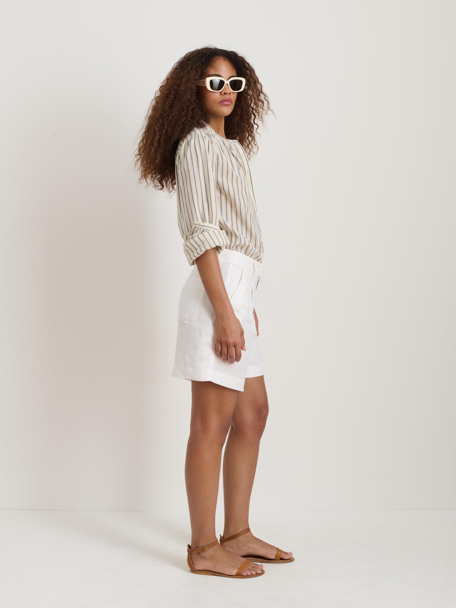 Ali Striped Top In Cotton Voile Product Image