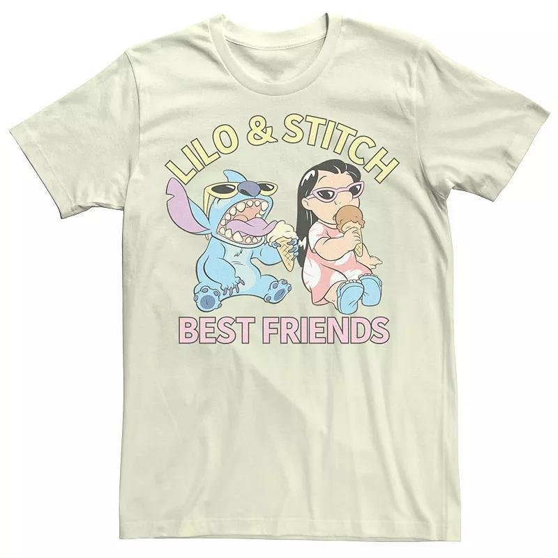 Disney's Lilo & Stitch Men's Best Friends Ice Cream Tee, Size: Medium, Light Blue Product Image