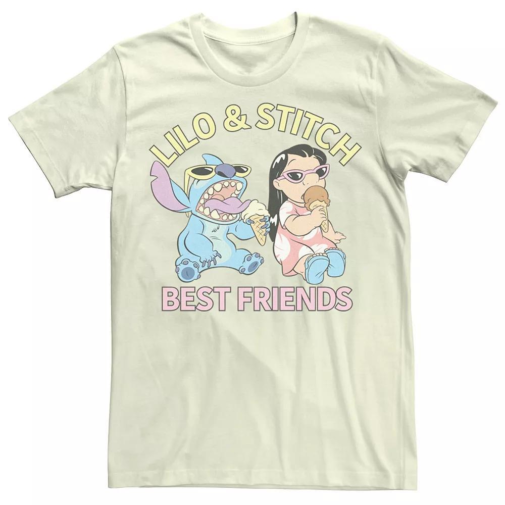 Disney's Lilo & Stitch Men's Best Friends Ice Cream Tee, Size: Medium, Light Blue Product Image