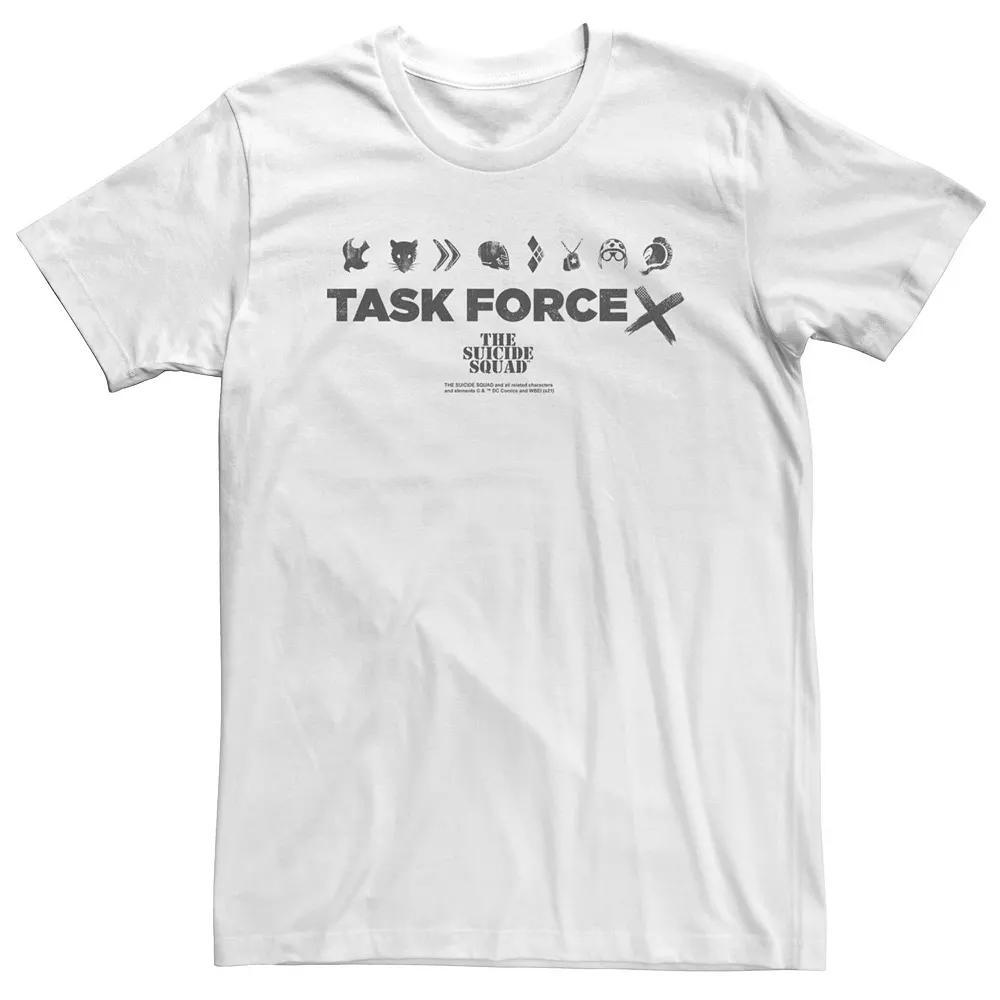 Big & Tall The Suicide Squad Task Force X Tee, Men's, Size: 3XL Tall, White Product Image