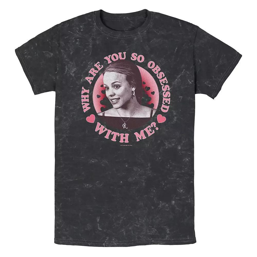 Men's Mean Girls Regina Why Are You So Obsessed With Me Graphic Tee, Size: Large, Black Product Image