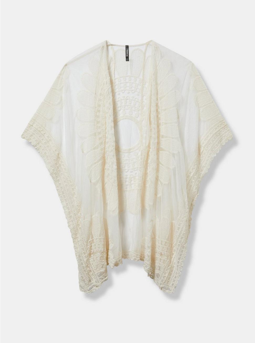 Embroidered Statement Ruana Product Image