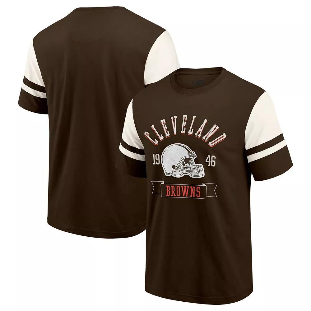 Men's Darius Rucker Collection by Fanatics  Brown Cleveland Browns Football T-Shirt, Size: Small Product Image