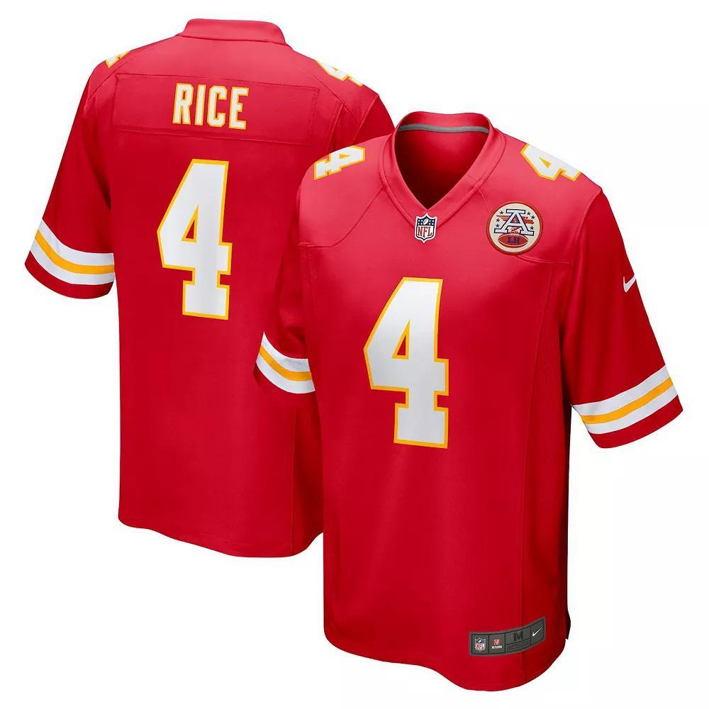 Men's Nike Rashee Rice Red Kansas City Chiefs Game Jersey, Size: 3XL Product Image