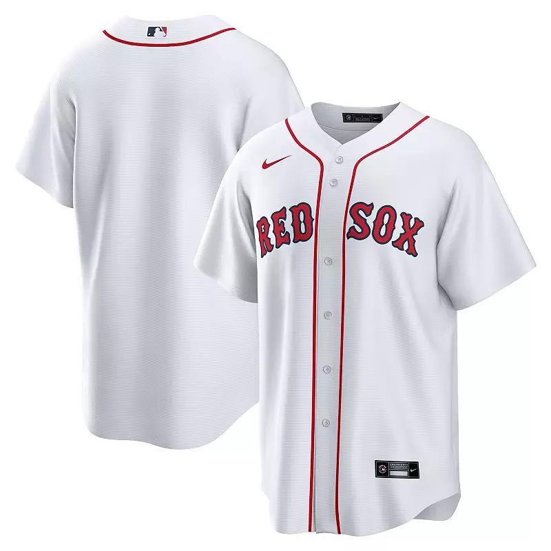 Men's Nike White Boston Red Sox Home Replica Team Jersey, Size: Large Product Image