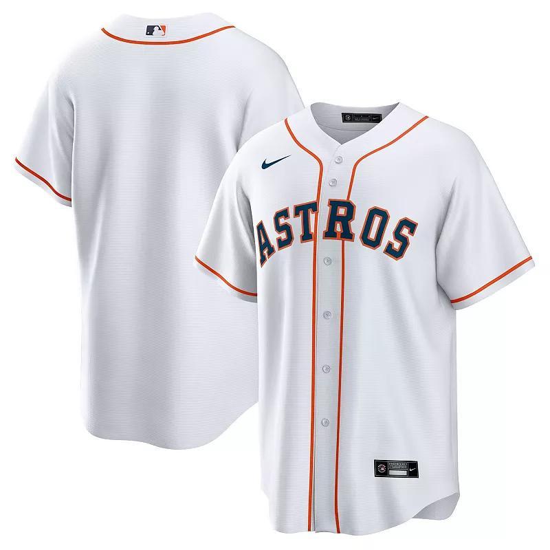 Nike Mens Houston Astros Official Blank Replica Jersey - White Product Image