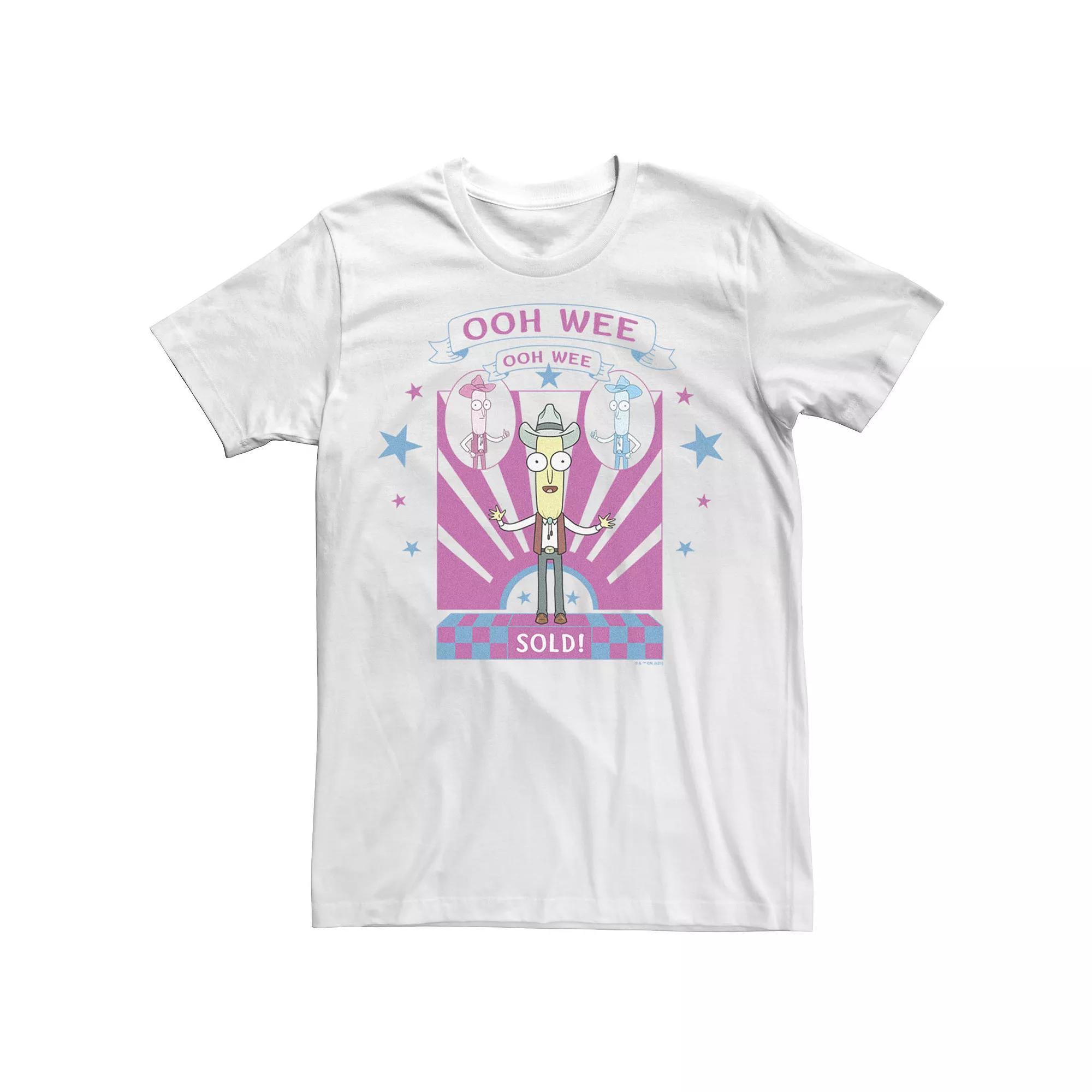Men's Rick & Morty OOH WEE Sold Portrait Tee, Size: XS, White Product Image