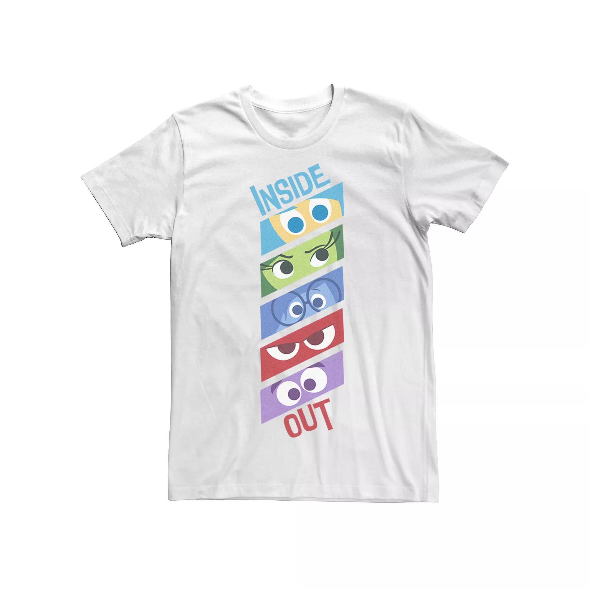 Disney / Pixar's Inside Out Men's Emotion Eyes Tee, Size: Small, White Product Image
