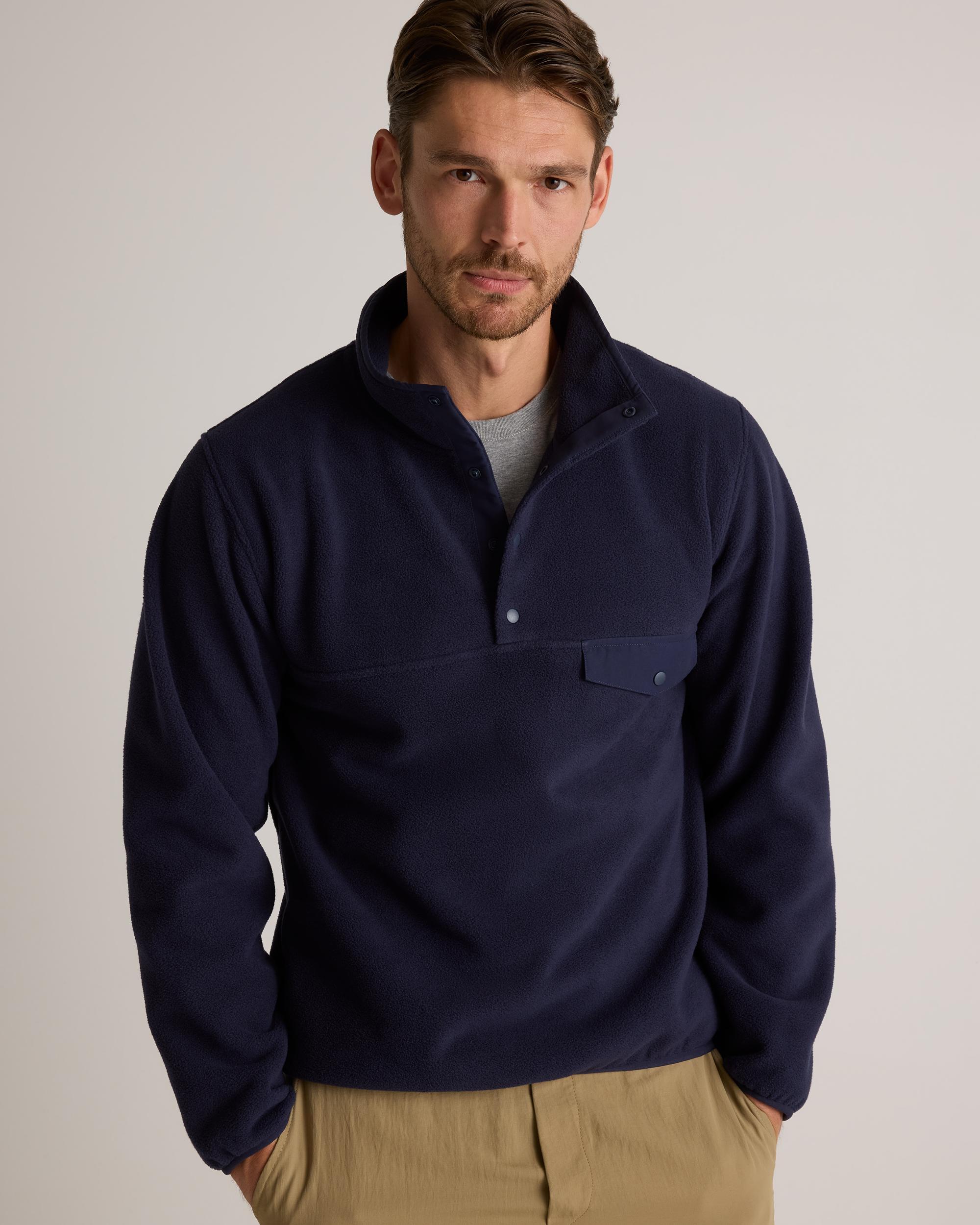 Quince | Men's Polar Fleece Snap Pullover Recycled Polyester Product Image