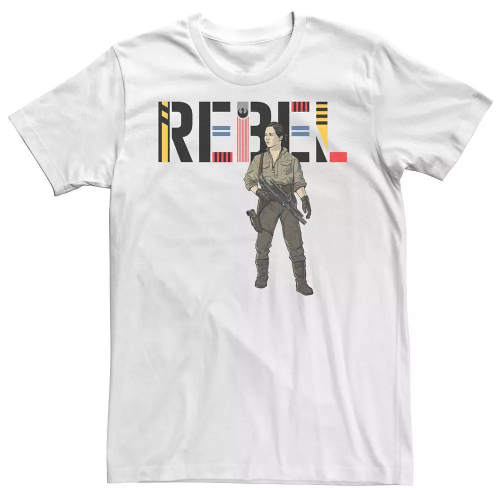 Men's Star Wars The Rise of Skywalker Rebel Rose Tee, Size: XXL, White Product Image