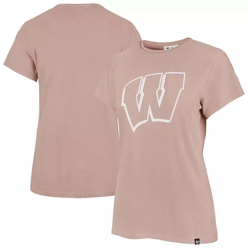 Women's '47  Pink Wisconsin Badgers Premier Frankie T-Shirt, Size: Small Product Image