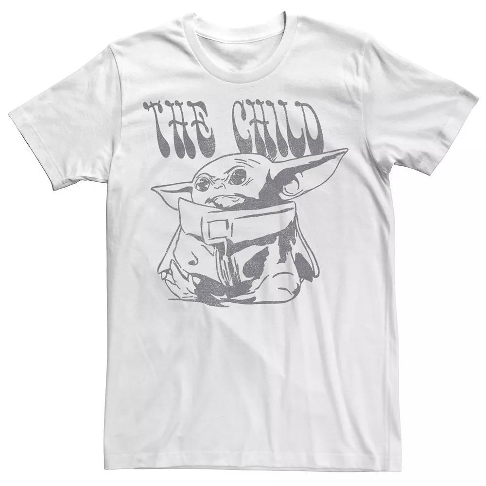 Men's Star Wars The Mandalorian Child Vintage Tee, Size: XL, White Product Image