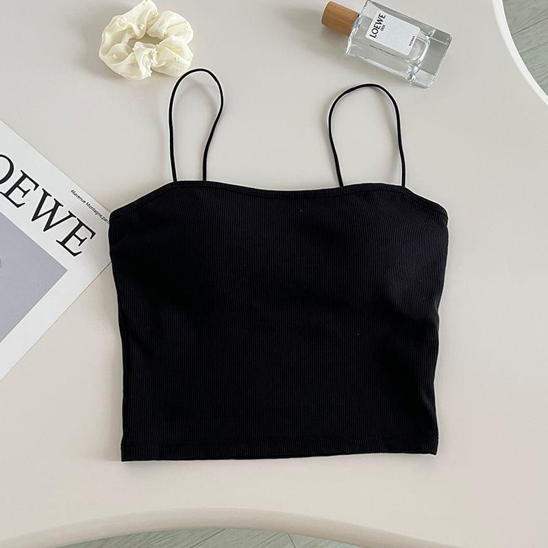 Plain Padded Cami Top Product Image