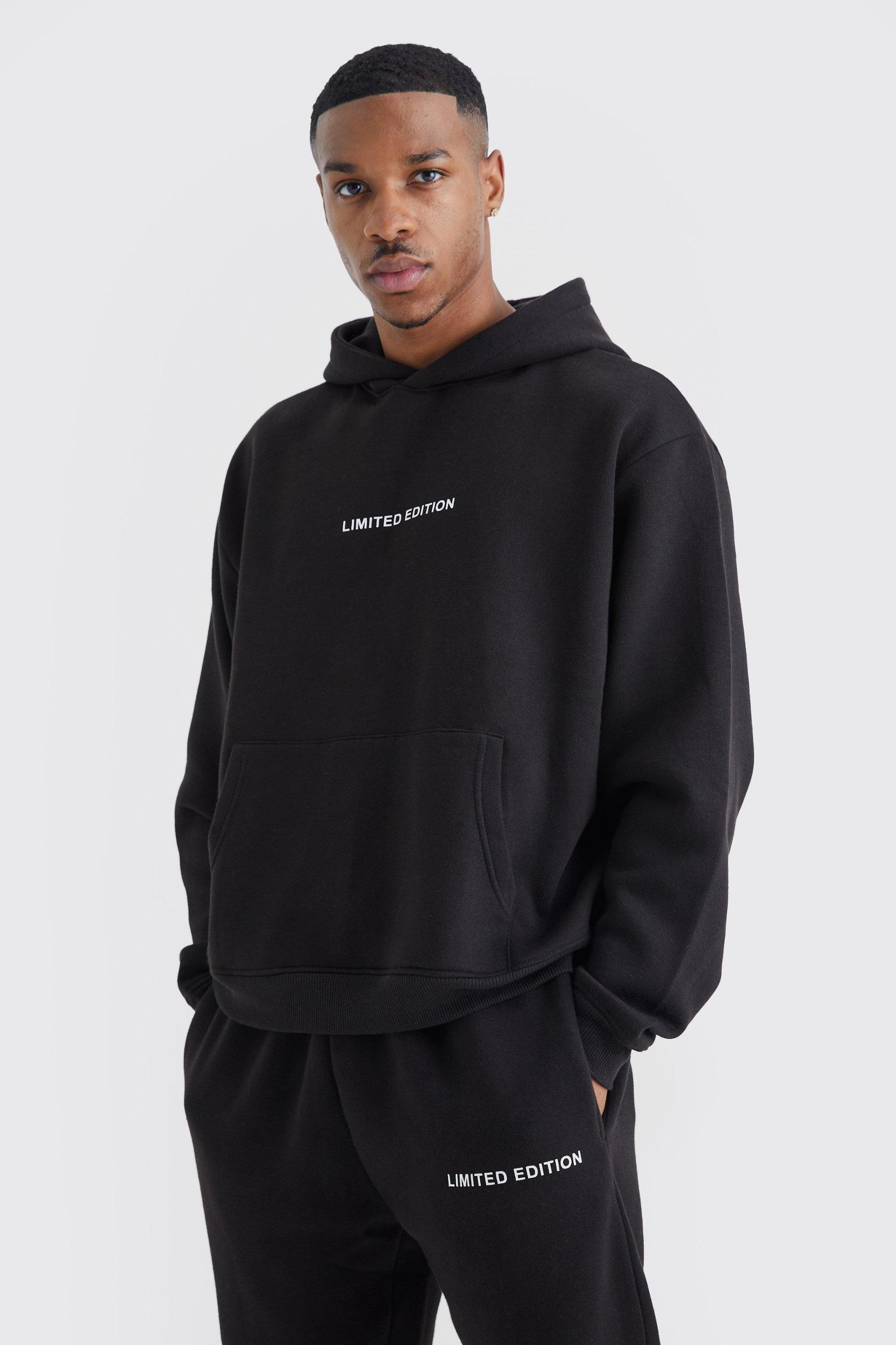 Oversized Boxy Split Hem Tracksuit | boohooMAN USA Product Image