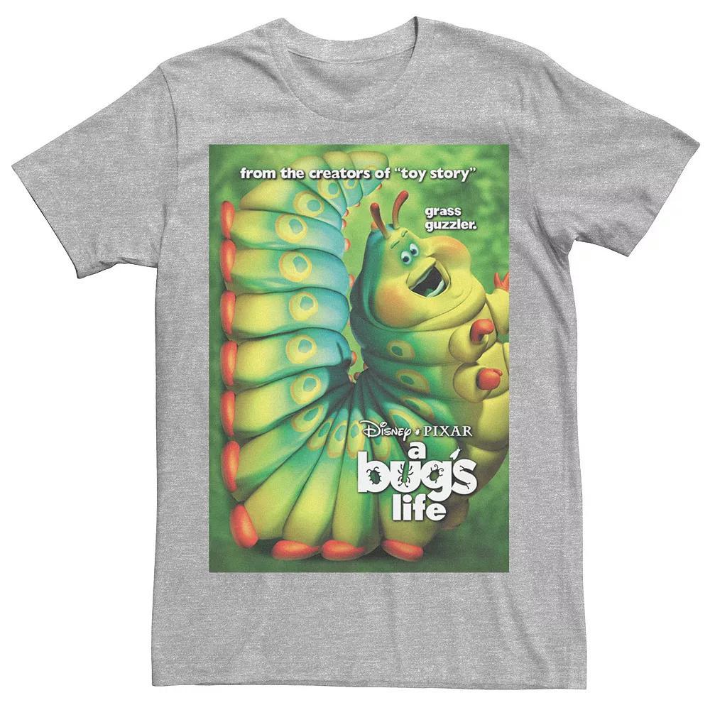 Disney / Pixar's A Bug's Life Heimlich Men's Grass Guzzler Poster Tee, Size: Large, Athletic Grey Product Image