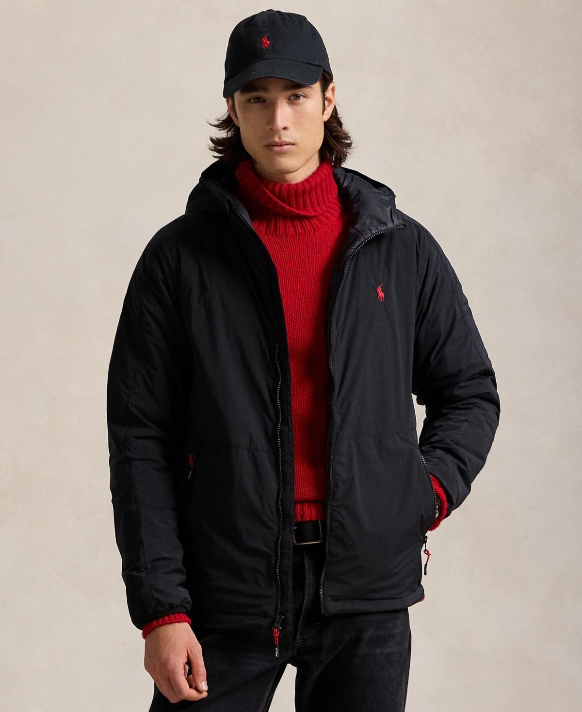 POLO RALPH LAUREN Men's Stretch Hooded Jacket In Black Product Image
