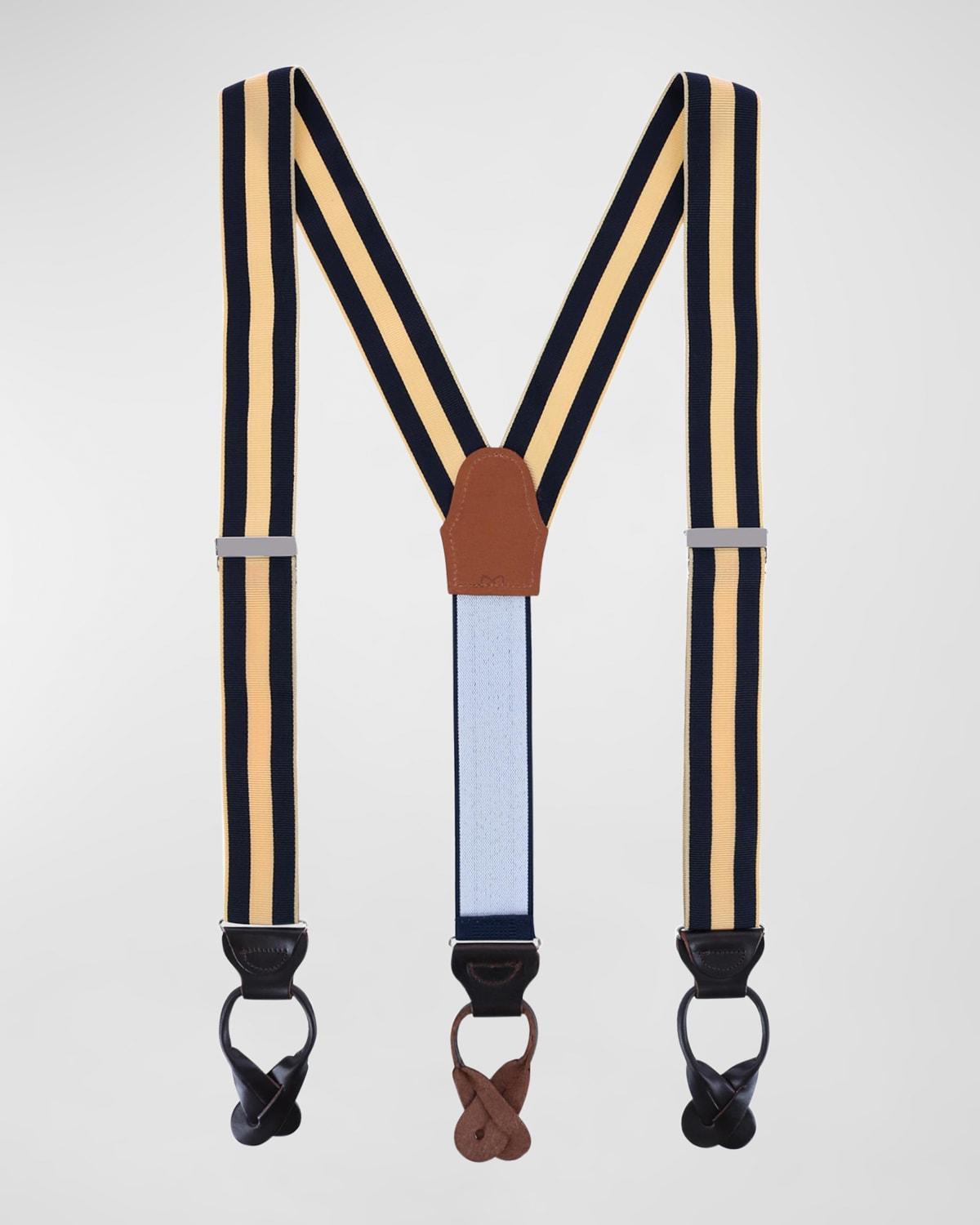 Mens Balint Stripe Non-Stretch Suspender Braces Product Image