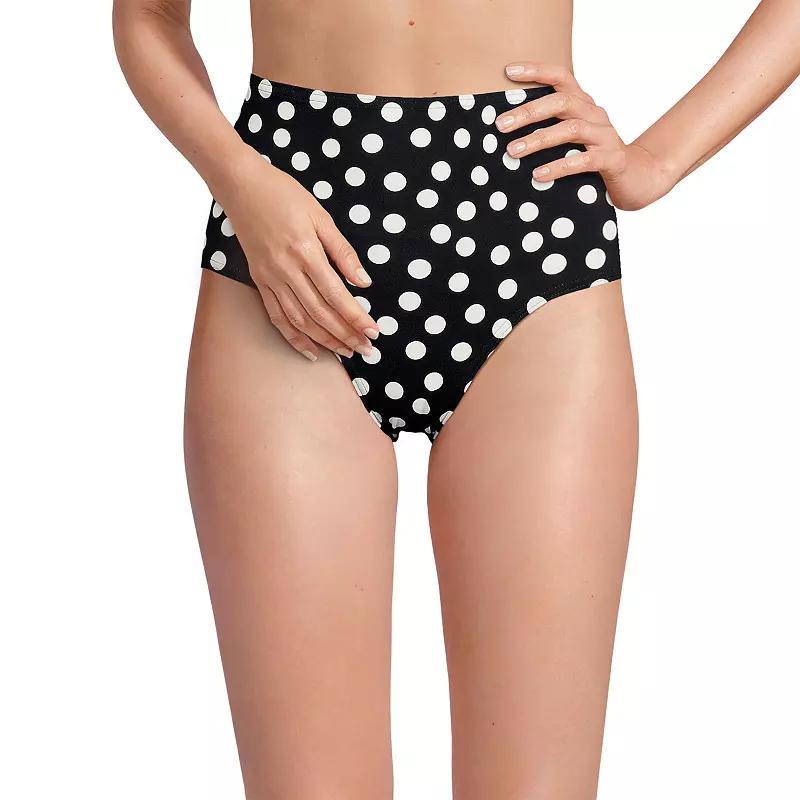 Women's Lands' End Sculpting Swim Bottoms, Size: 10, Green Petunia Product Image