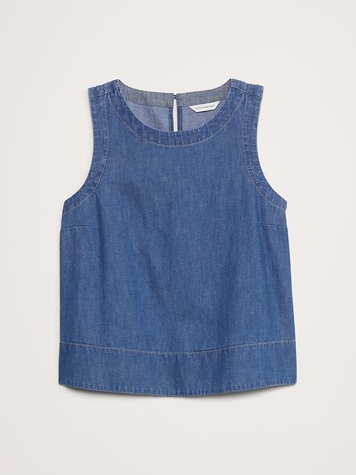Denim Trapeze Tank Product Image