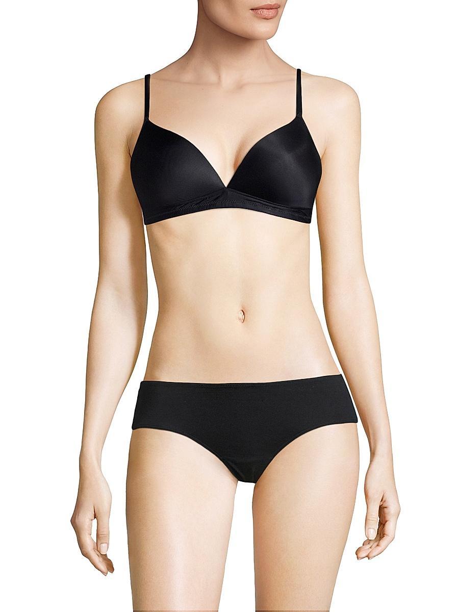 Hanro Satin Deluxe Soft Cup Wireless T-Shirt Bra Product Image