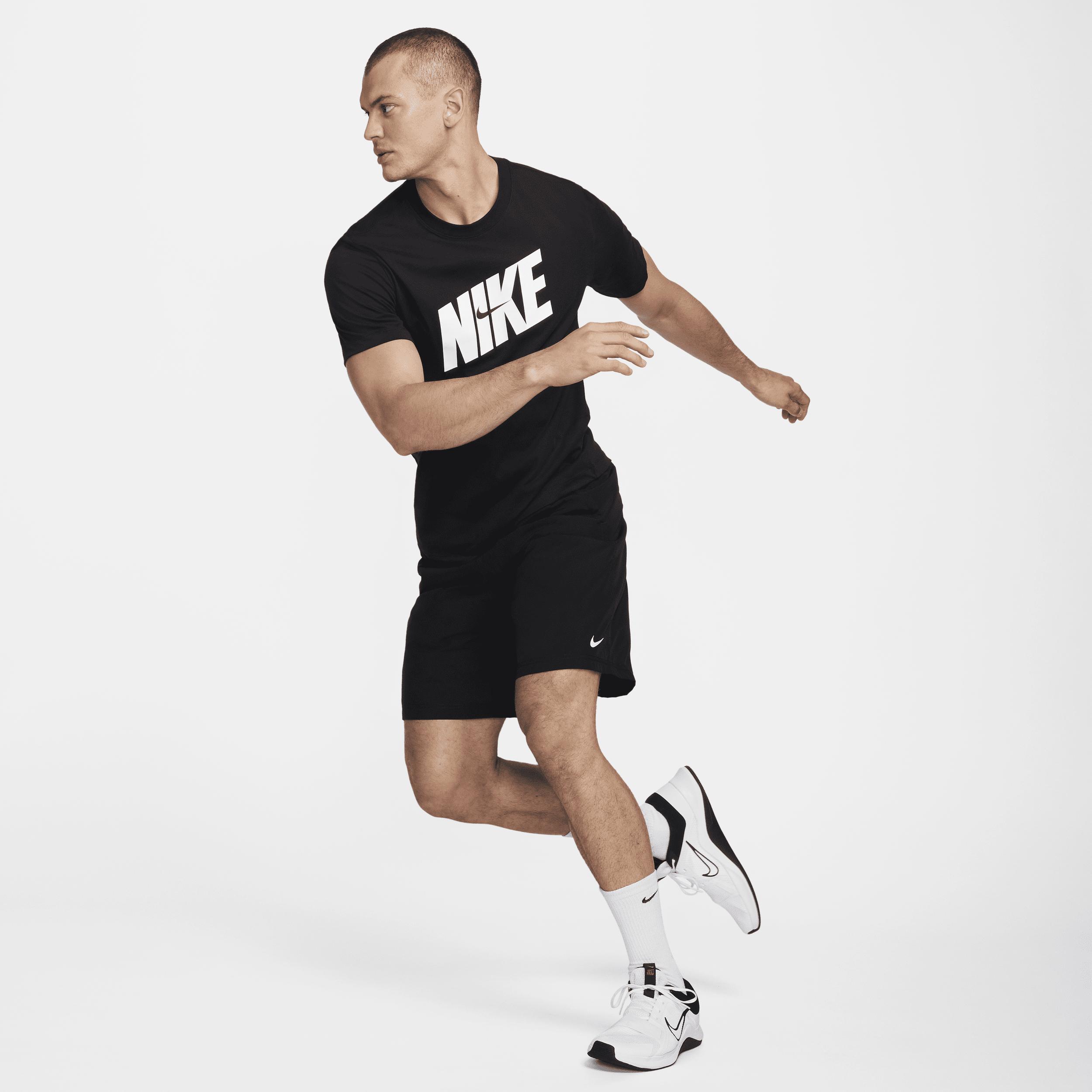 Nike Mens Dri-FIT HBR Novelty T-Shirt - Black/White Product Image