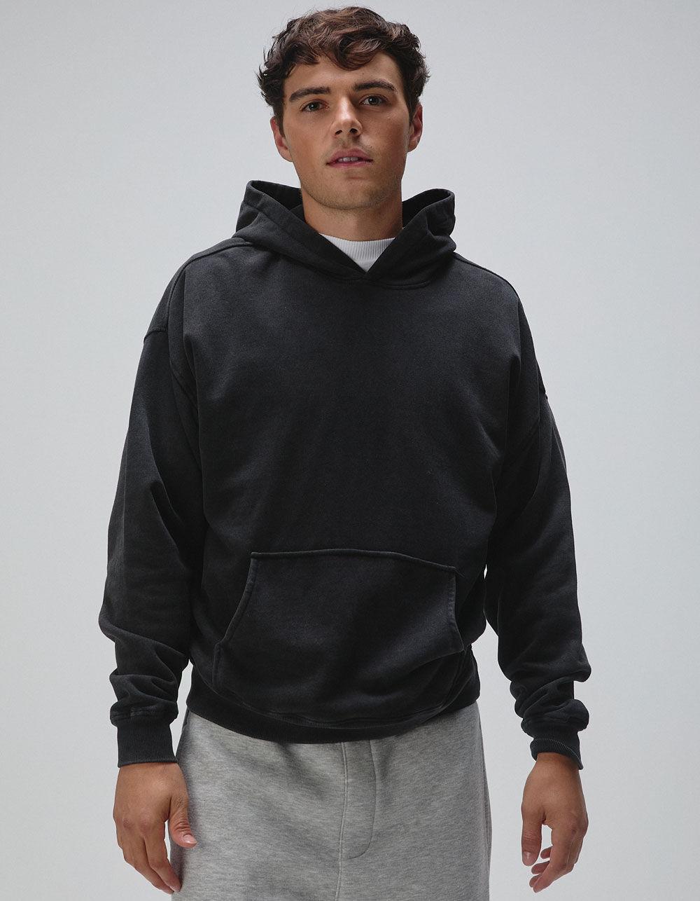 RSQ Mens Washed Oversized Hoodie - RUST Product Image